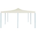 vidaXL Belvédère pliable 5x5 m Crème