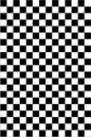 Tapis d'intérieur DAMIER 160 x 230 cm - Noir