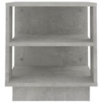 vidaXL Table basse gris béton 40x40x43 cm bois d'ingénierie
