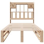 vidaXL Lit bibliothèque sans matelas 90x190 cm bois de pin massif