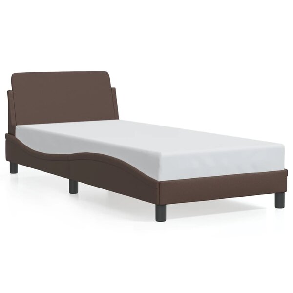 vidaXL Cadre de lit sans matelas marron 90x200 cm similicuir