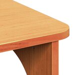 vidaXL Table basse Marron cire 80 x 50 x 31 cm Bois massif en pin