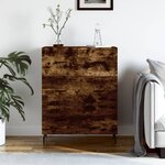 vidaXL Buffet chêne fumé 69 5x34x90 cm bois d'ingénierie