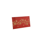 PAPERTREE ANASTASIA Lot de 5 Enveloppes cadeau 19x10cm  Rouge/Or