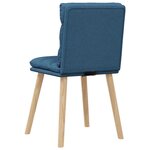 vidaXL Chaises à manger lot de 4 bleu tissu