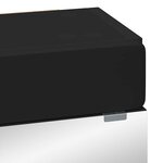 vidaXL Amoire de salle de bain avec miroir avec étagère TULUM Noir