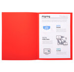 Paquet 50 chemises FOREVER 170g 24x32cm rouge x 10 EXACOMPTA