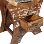 vidaXL Casier à bouteilles 10 bouteilles Bois massif de récupération