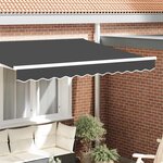 vidaXL Bande de auvent Anthracite 2.3 x 0.2 m Toile