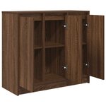 vidaXL Buffet chêne marron 85x34x76 cm bois d'ingénierie