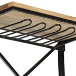 vidaXL Cave à vin tracteur Blanc 49x31x172 cm Bois de manguier solide