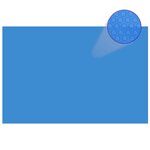 vidaXL Couverture de piscine rectangulaire 600x400 cm PE Bleu