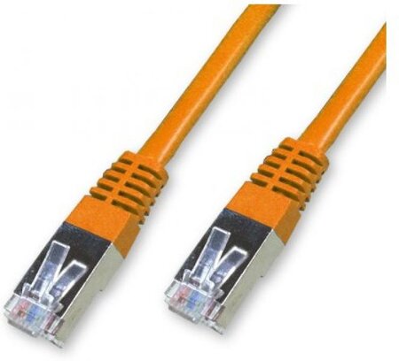 Câble/Cordon réseau RJ45 Catégorie 6 FTP (F/UTP) Droit 25cm (Orange)