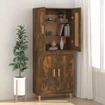 vidaXL Buffet Chêne fumé 69 5x34x90 cm Bois d'ingénierie