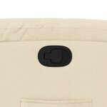 vidaXL Fauteuil inclinable en tissu crème