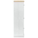 vidaXL Armoires avec tiroir Blanc 76 x 50 x 170 cm Pin massif