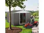 Abri de jardin métal "dallas" 8 84 m² avec abri bûche