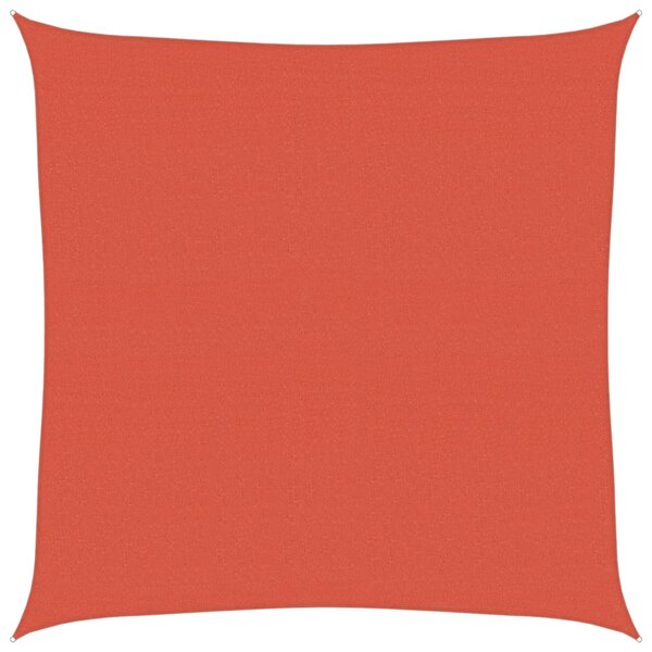vidaXL Voile d'ombrage 160 g/m² Terre cuite 5x5 m PEHD