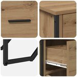 vidaXL Buffet chêne artisanal 97 x 32.5 x 74.5 cm Bois d'ingénierie