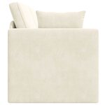 vidaXL Canapé-lit au sol Crème 213 x 70 x 77 cm Velours