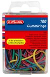 Boite de 100 bracelets élastiques, couleurs assorties, tailles mélangées HERLITZ