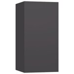 Vidaxl meubles tv 4 pièces gris 30 5x30x60 cm aggloméré