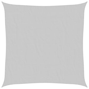 vidaXL Voile d'ombrage gris clair 4x4 m 100  polyester oxford