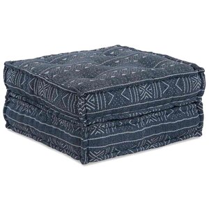 vidaXL Canapé modulaire Géométrique Indigo 70 x 70 x 36 cm tissu