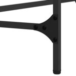 vidaXL Table console Chêne noir 140 x 29 x 75 cm Bois d'ingénierie
