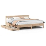 vidaXL Cadre de lit sans matelas 180x200 cm bois massif de pin