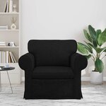 vidaXL Canapé Noir 95 x 82 x 80 cm tissu