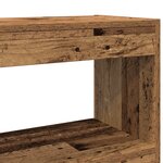 Bibliothèque/Paravent vidaXL en bois vieilli  100x30x72 cm  Fabriqué en bois reconstitué
