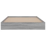 vidaXL Cadre de lit sonoma gris 90x190 cm bois d'ingénierie