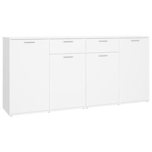 vidaXL Buffet Blanc 160x36x75 cm Bois d'ingénierie