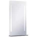 vidaXL Miroir mural à LED pour salle de bains avec étagère 60x100 cm