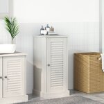 vidaXL Cabinet de salle de bain Blanc antique 37 x 34 x 80 cm