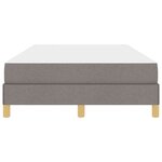 vidaXL Lit à ressorts Taupe 120 x 190 cm tissu