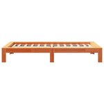 vidaXL Cadre de lit sans matelas cire marron 100x200cm bois pin massif
