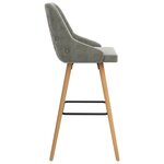 vidaXL Tabourets de bar lot de 2 gris clair velours