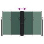 vidaXL Auvent latéral rétractable vert foncé 140x1000 cm
