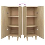 vidaXL Buffet Chêne sonoma 34 5x34x90 cm Bois d'ingénierie