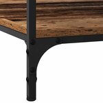 vidaXL Table basse Bois ancien 100 x 100 x 40 cm Bois d'ingénierie