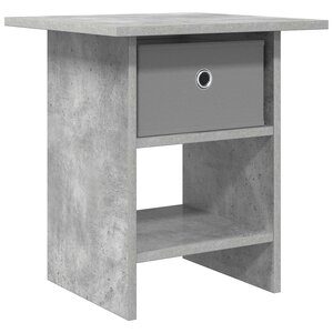 vidaXL Table de chevet Gris béton 41 x 40 x 45 cm Bois d'ingénierie