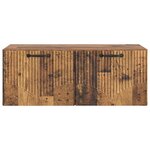 vidaXL Meuble TV mural Bois ancien 78 5 x 41 x 30 cm Bois d'ingénierie