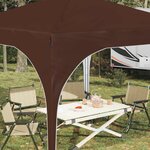 vidaXL Tente de fête pop-up 290 x 290 x 245 cm Marron