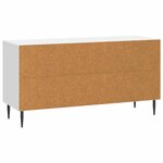 vidaXL Meuble TV Blanc brillant 99 x 34 5 x 50 cm Bois d'ingénierie