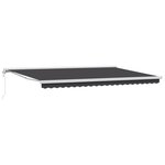 vidaXL Store rétractable automatique anthracite 500x300 cm