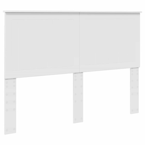 vidaXL Tête de lit avec tête de lit Blanc 140 cm Bois d'ingénierie