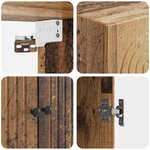 vidaXL Armoire Murale Bois ancien 66 x 34 5 x 90 cm Bois d'ingénierie
