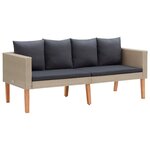 Salon de jardin meuble d'extérieur ensemble de mobilier 4 pièces avec coussins résine tressée beige 02_0016174